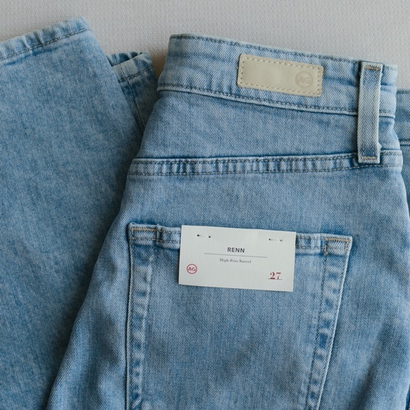 NEW AG Denim Renn Jeans Super High Rise 27 - Picture 7 of 9